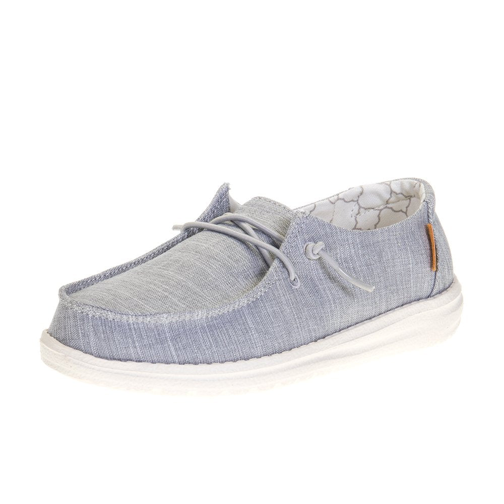 Hey Dude Youth Wendy Linen Grey Casual