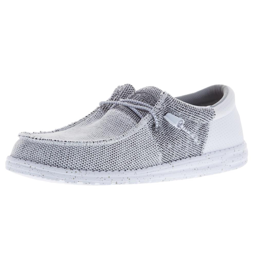 Hey Dude Men's Wally Tri Stone White Casual Shoe