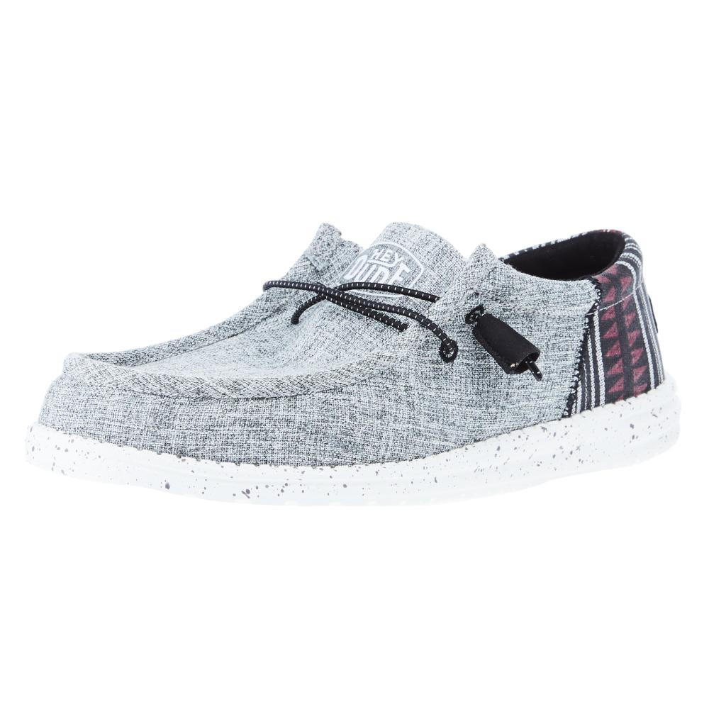 Hey Dude Men's Wally Funk Jacquared Black Aztec Casual