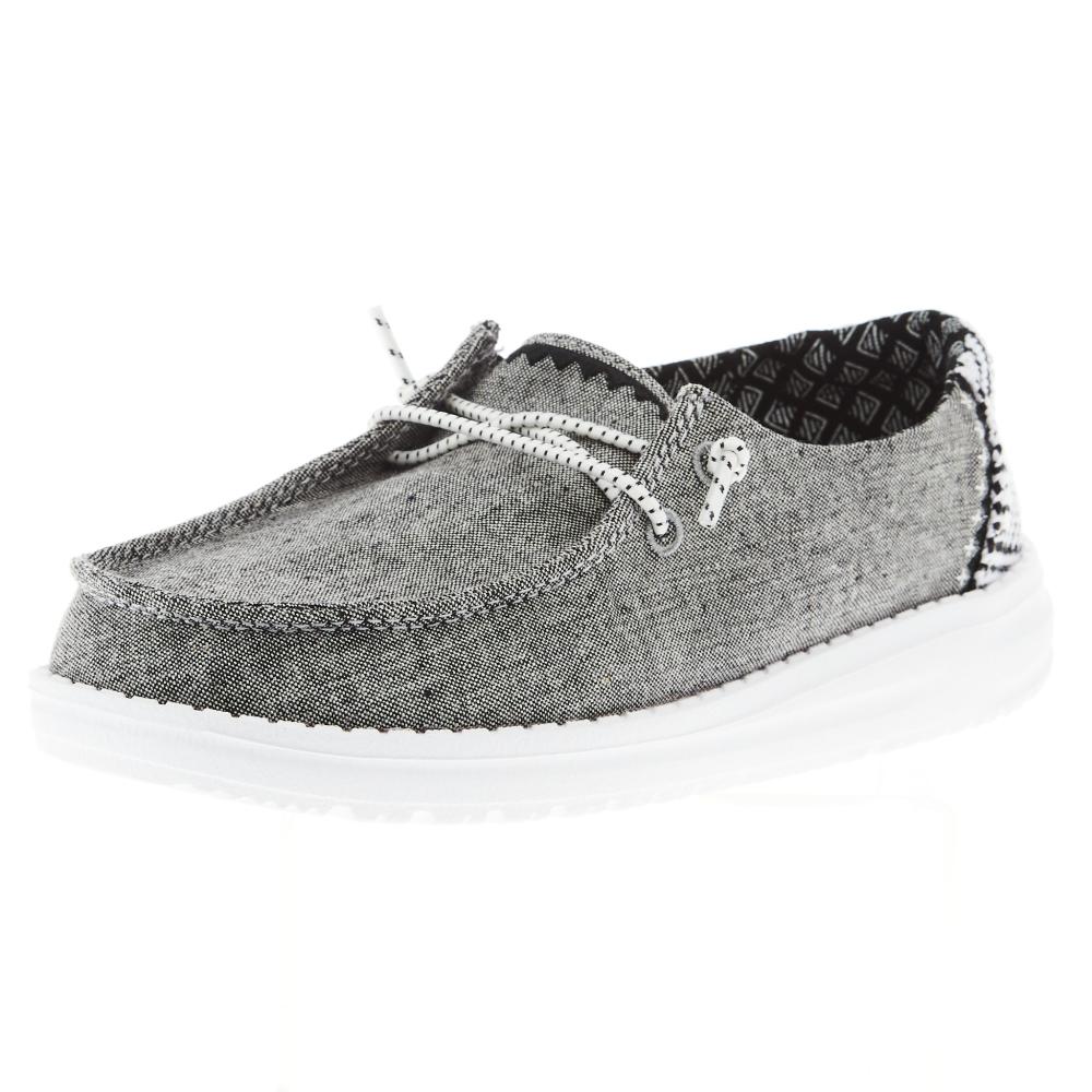 Hey Dude Youth Wendy Chambray Woven Onyx