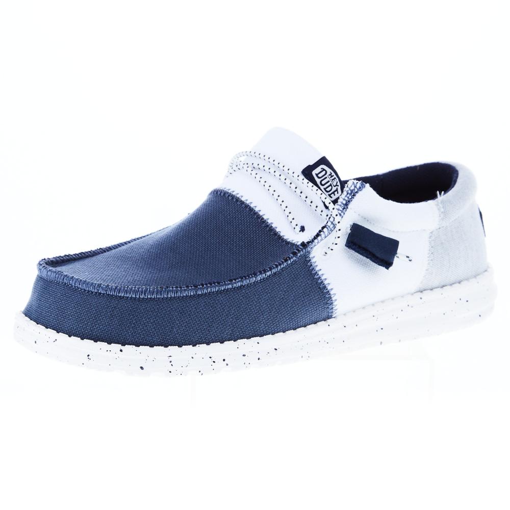 Hey Dude Men's Wally Tri Varisty Navy Casual Shoe