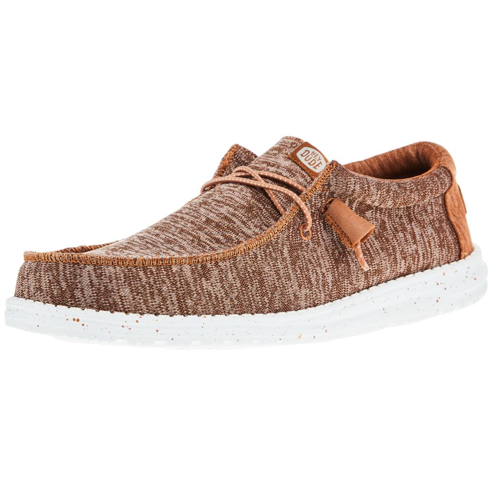 Hey Dude Mens Brown Wally Sport Knit Casual