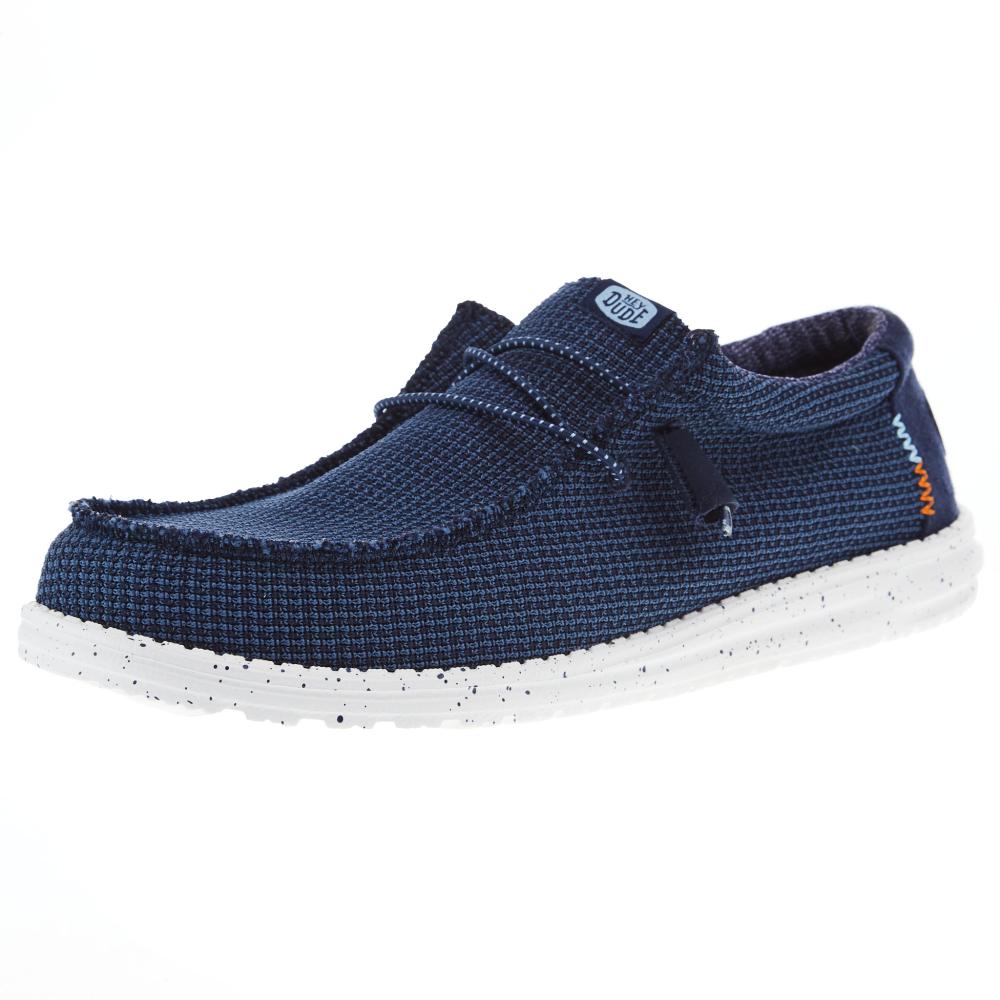 Hey Dude Mens Navy Wally Sport Mesh Casual