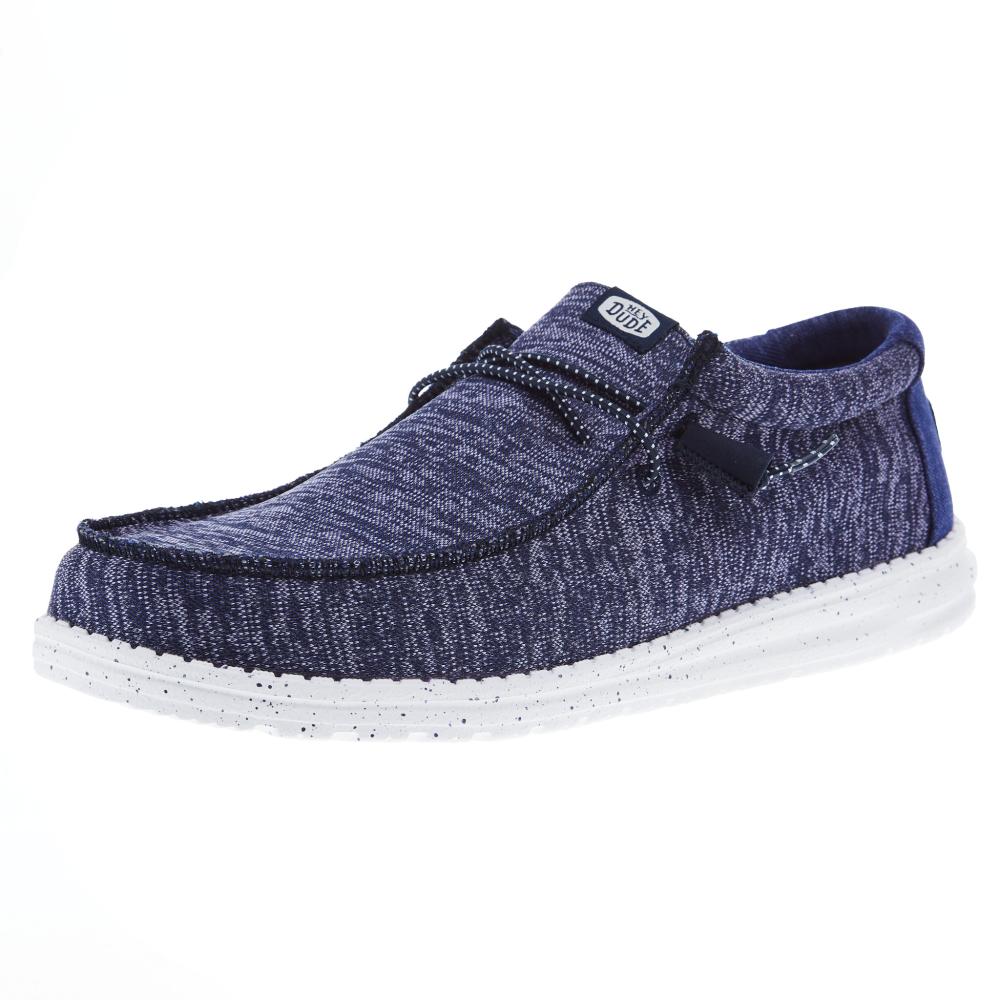Hey Dude Mens Blue Wally Sport Knit Casual