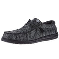 Hey Dude Mens Black/Black Wally Sport Knit Casual