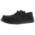 Hey Dude Mens Black Wally Stretch Mesh Casual Shoe