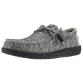 Hey Dude Mens Dark Grey Wally Sport Knit Casual Shoe