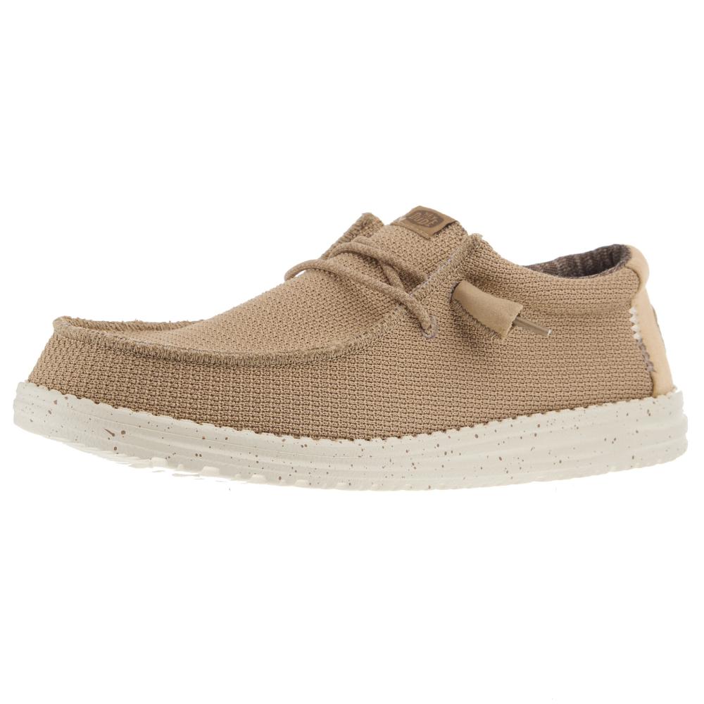 Hey Dude Mens Wally Sport Mesh Tan Causal Shoe