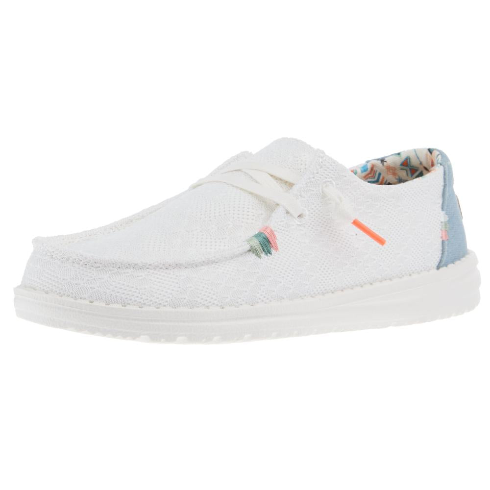 Hey Dude Womens Wendy Boho Crochet Casual Shoe