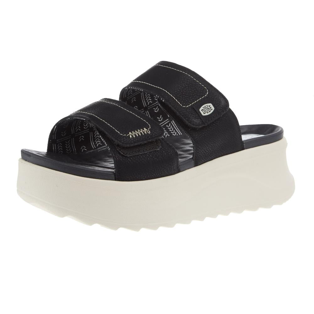 Hey Dude Womens Delray Black Classic Slide