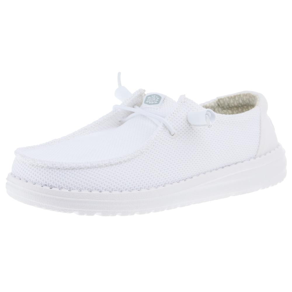 Hey Dude Womens Wendy Stretch Mesh White Casual