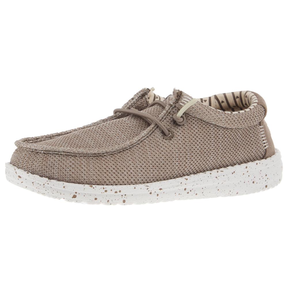 Hey Dude Wally Youth Stretch Mesh Walnut