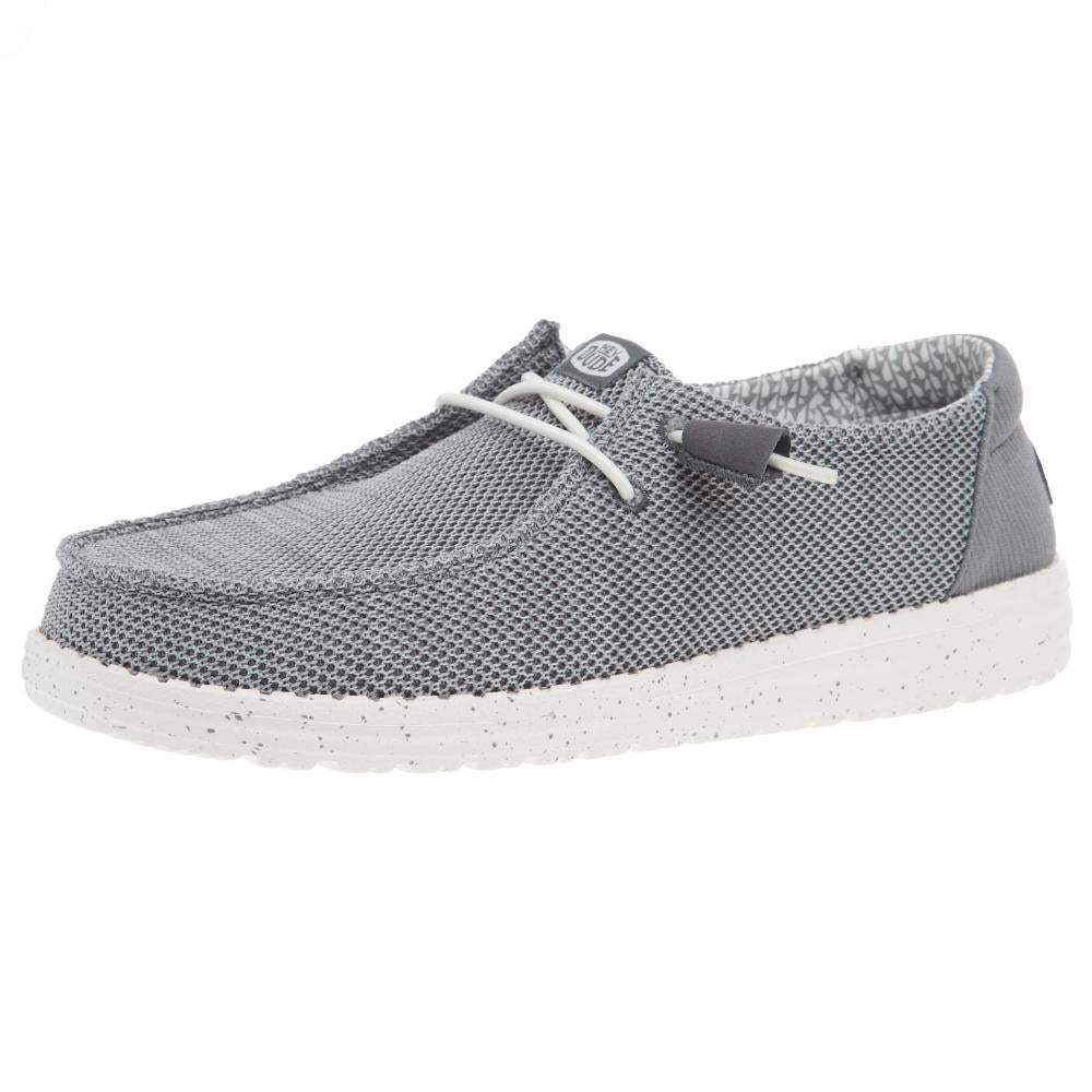 Hey Dude Women`s Wendy Stretch Mesh Dark Grey Casual Shoe
