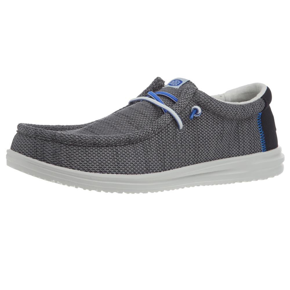 Hey Dude Men`s Wally H2O Mesh Black Casual Shoe
