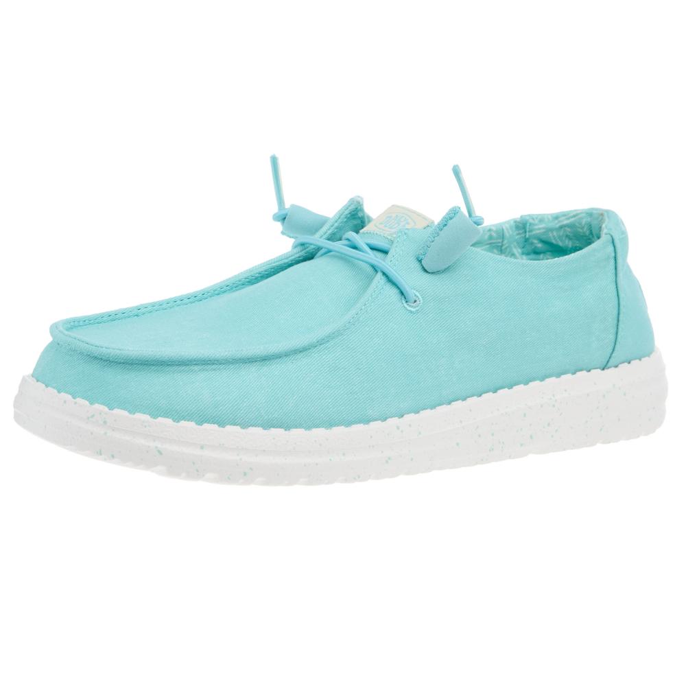 Hey Dude Women's Wendy Canvas Turquoise Casual