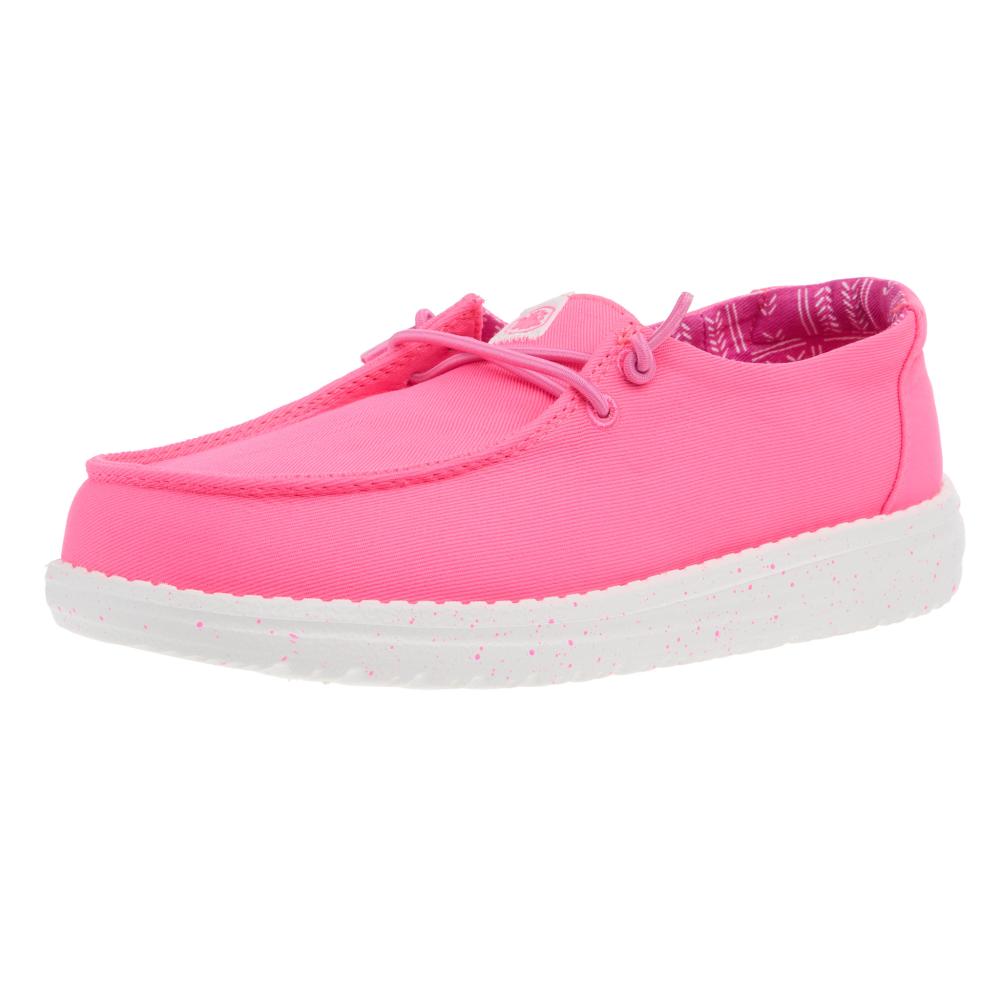 Hey Dude Youth Wendy Pink Canvas
