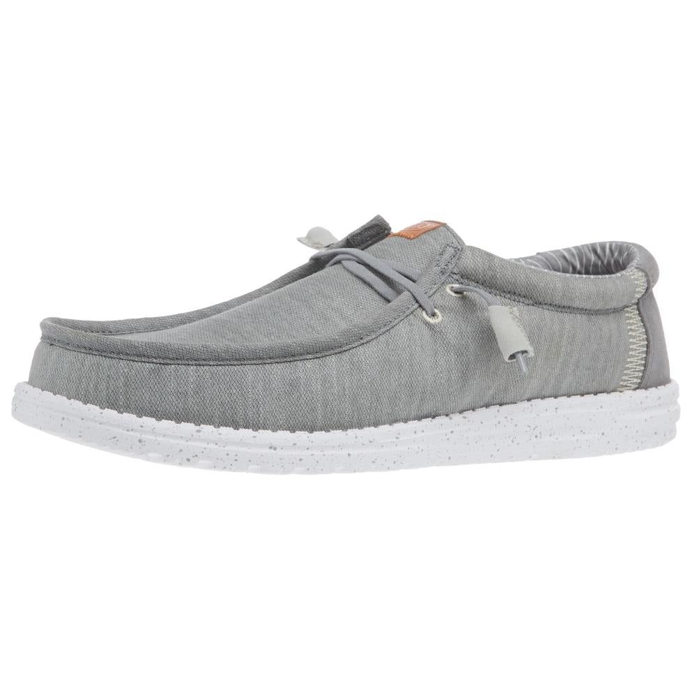 Hey Dude Men`s Wally Elevated Basic Grey Casual Shoe