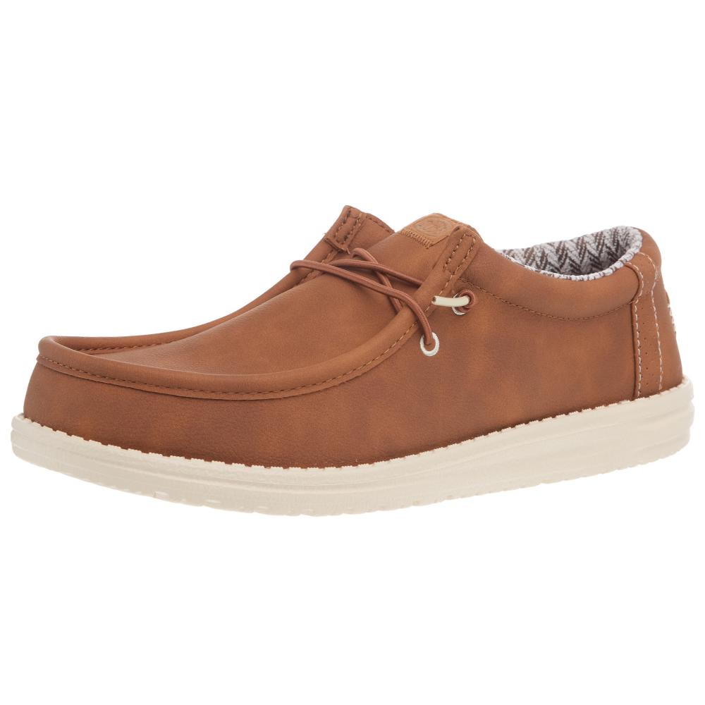 Hey Dude Men`s Tan Wally Classic Casual Shoe