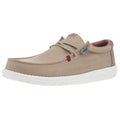 Hey Dude Men`s Tan Wally Herringbone Casual Shoe
