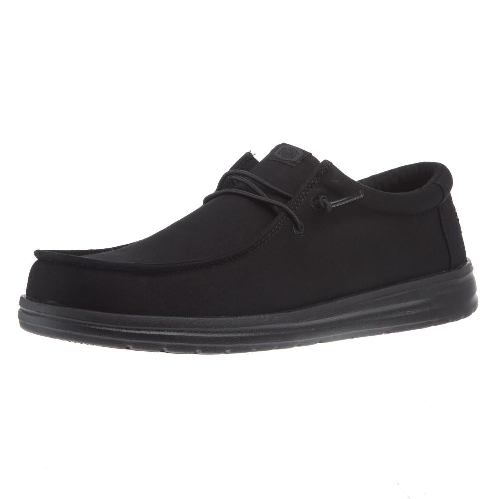Hey Dude Men's Triple Black Wally Work Casual Shoe
