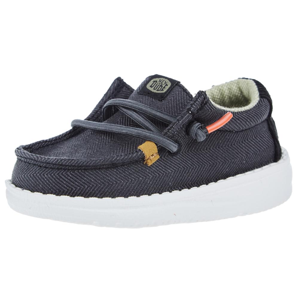 Hey Dude Wally Toddler Herringbone Black