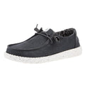 Hey Dude Womens Wendy Black Stretch Canvas Casual Shoe