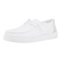 Hey Dude Womens White Metallic Sparkle Casual Shoe