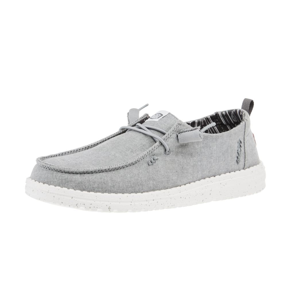Hey Dude Womens Wendy Chambray Grey Casual Shoe