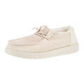 Hey Dude Womens Wendy Brushed Cozy Ivory Casual Shoe