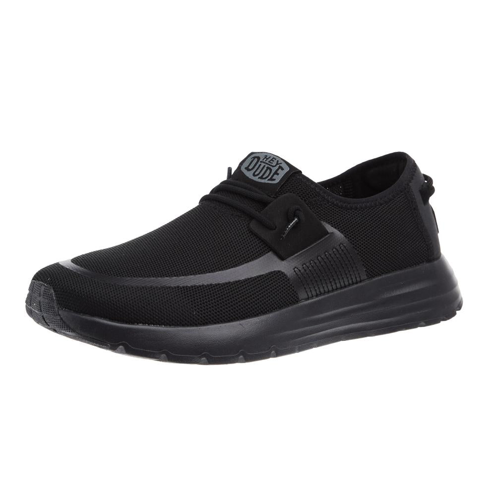 Hey Dude Mens Sirocco Active Black Tennis Shoe