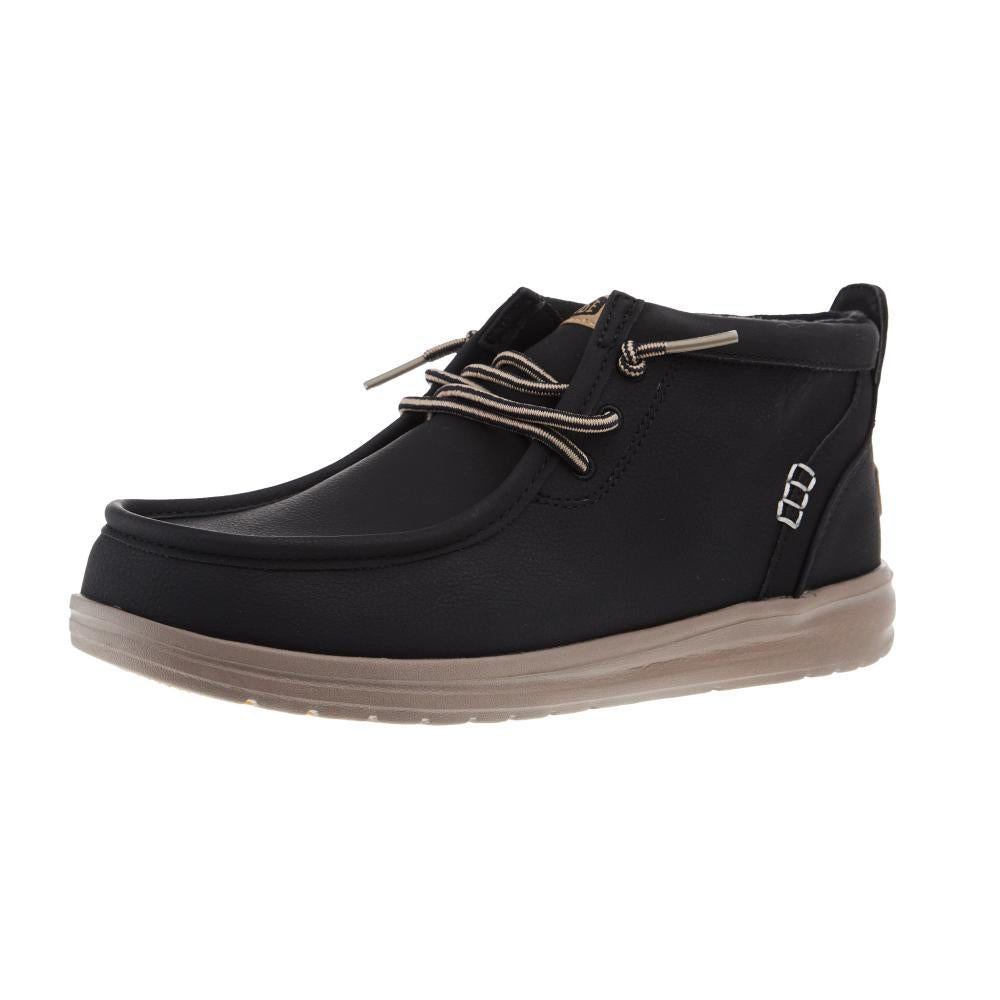 Hey Dude Men Wally Black Mid Griper Casual Shoe