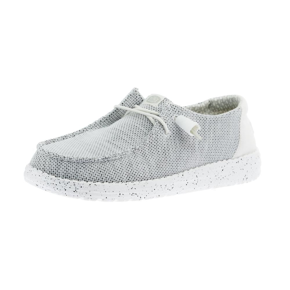 Hey Dude Women`s Stone White Wendy Stretch Sox Casual