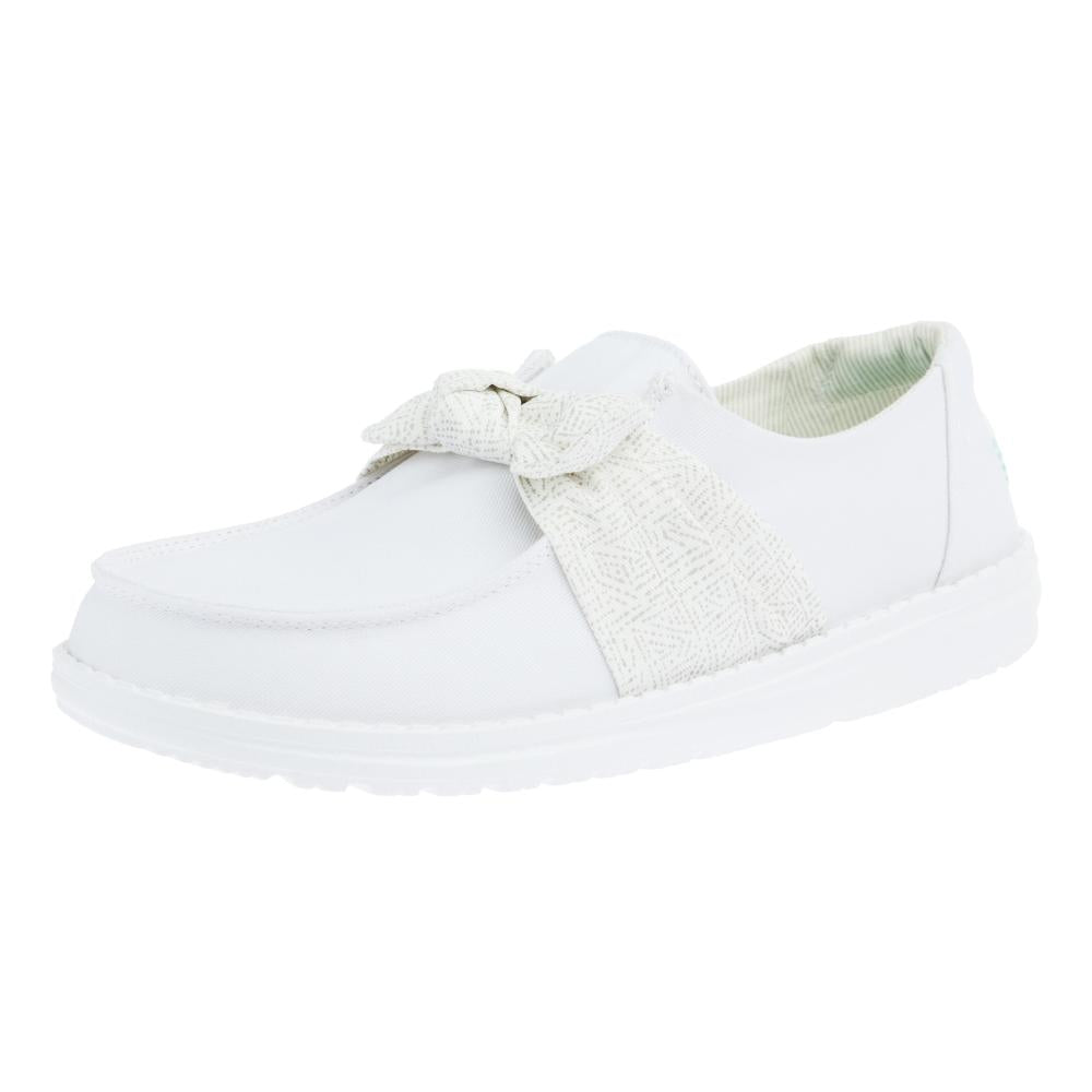 Hey Dude Women`s White Wendy Bow Casual