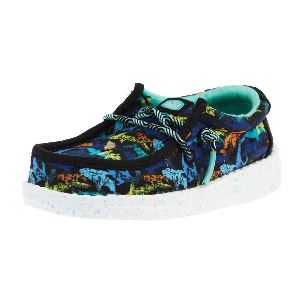 Hey Dude Wally Toddler Multicolor Sharks Slip-On