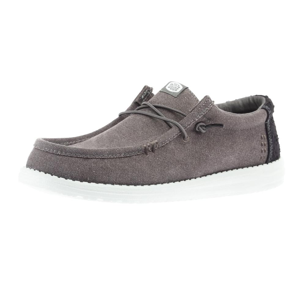 Hey Dude Men`s Grantie Grey Wally Workwear Casual Shoe