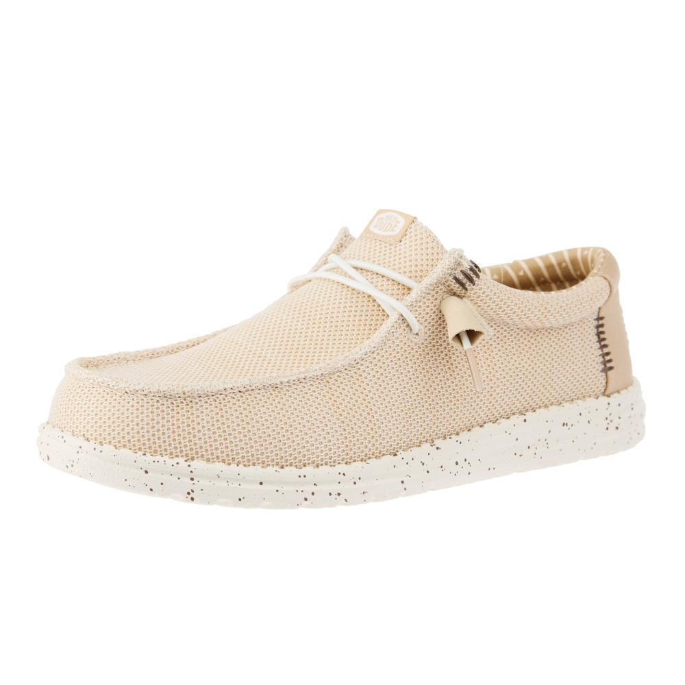 Hey Dude Men`s Irish Cream Wally Stretch Sox Casual Shoe
