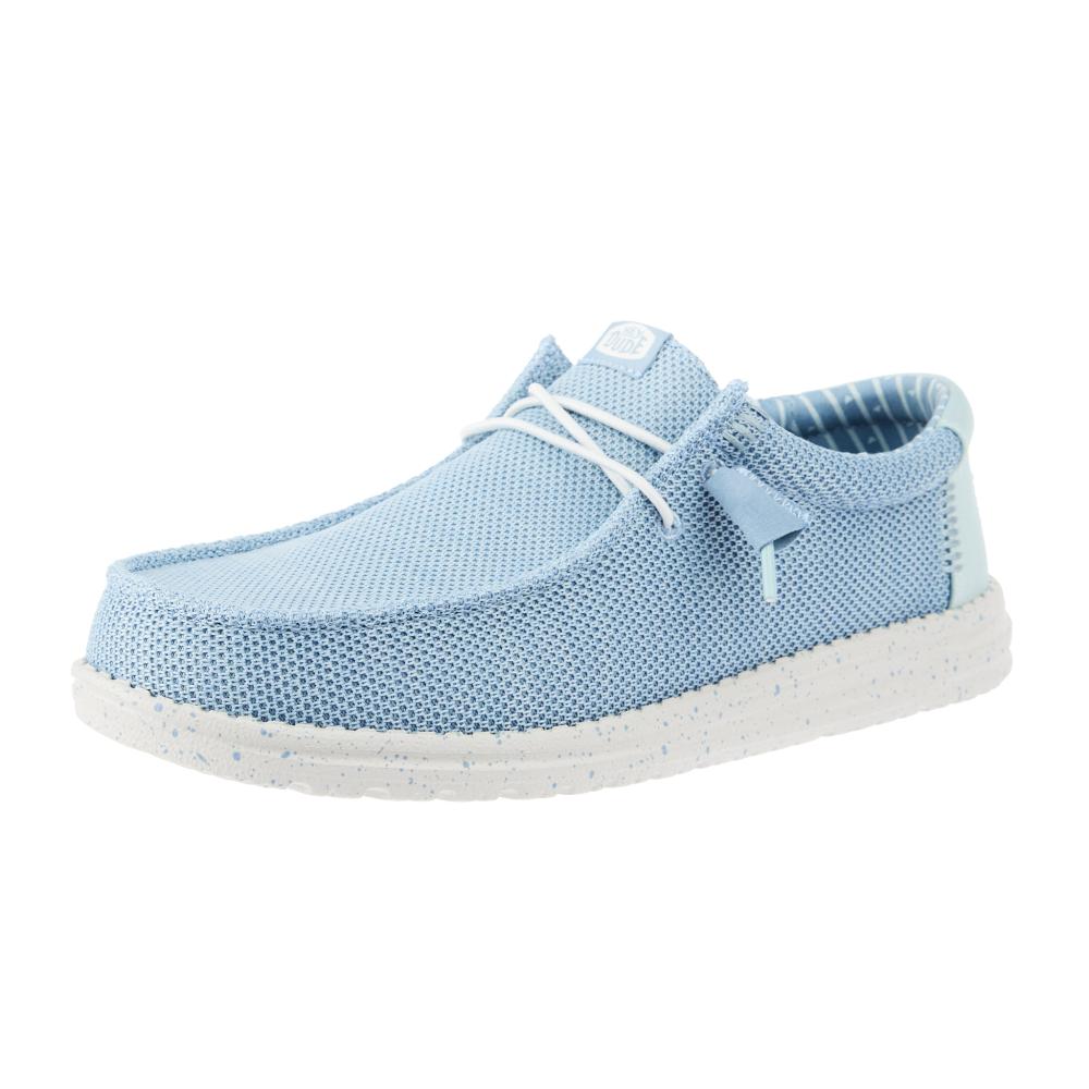 Hey Dude Men`s Cloud Blue Wally Stretch Sox Casual Shoe