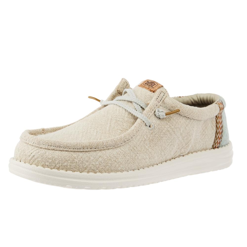Hey Dude Men`s Stone Grey Wally Jute Casual Shoe