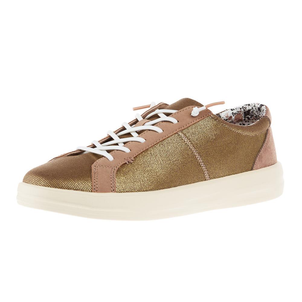 Hey Dude Women`s Karina Shimmer Rose Gold Casual