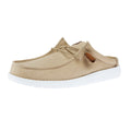 Hey Dude Men`s Tan Wally Slip Stretch Canvas Casual