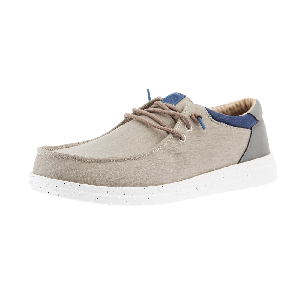 Hey Dude Mens Doeskin Paul Washed Nylon Casual Shoe