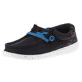 Hey Dude Youth Wally Jersey Jacquard Black and Red Causal Shoe