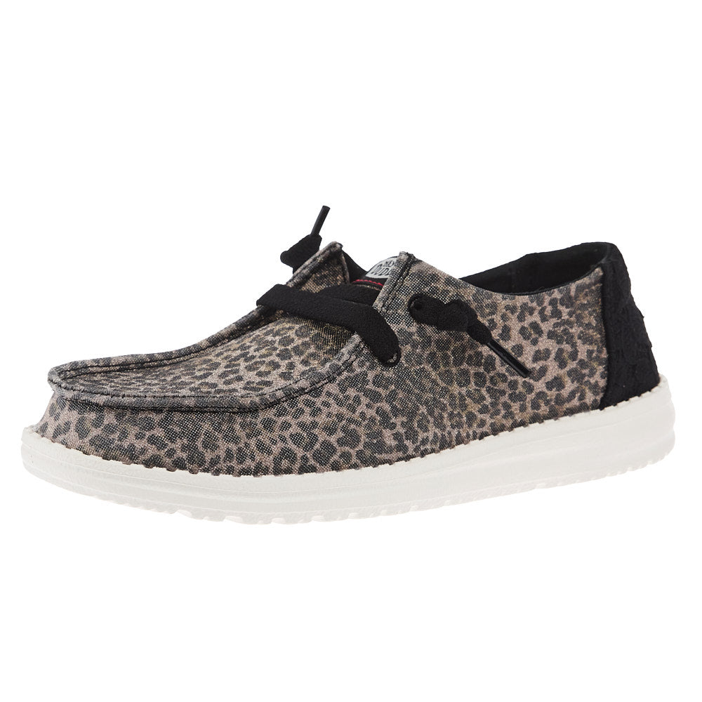 Hey Dude Women`s Wendy Sparkle Leopard Print Casual