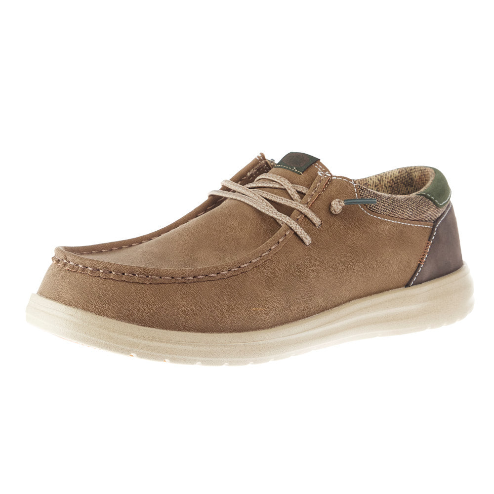Hey Dude Men's Paul Leather Nut Casual