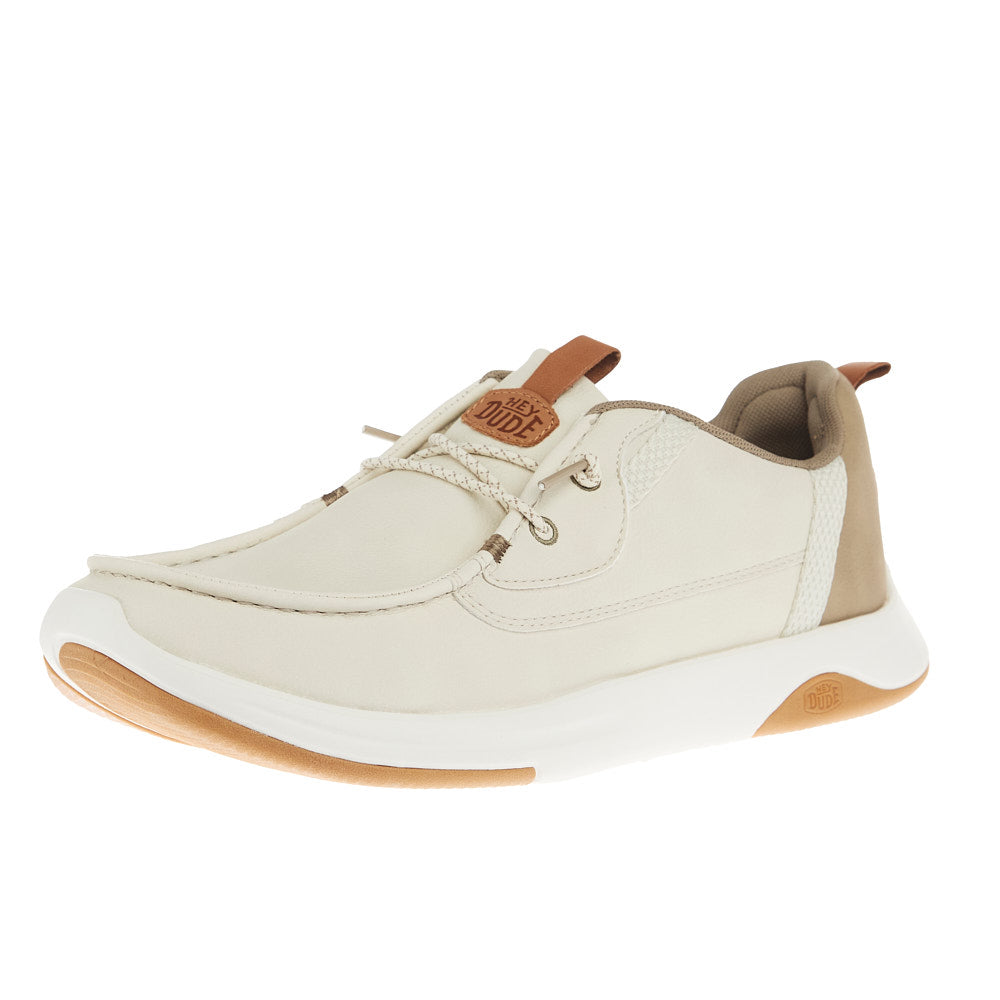 Hey Dude Men's Wally Drift Classic Silver Birch Sneaker