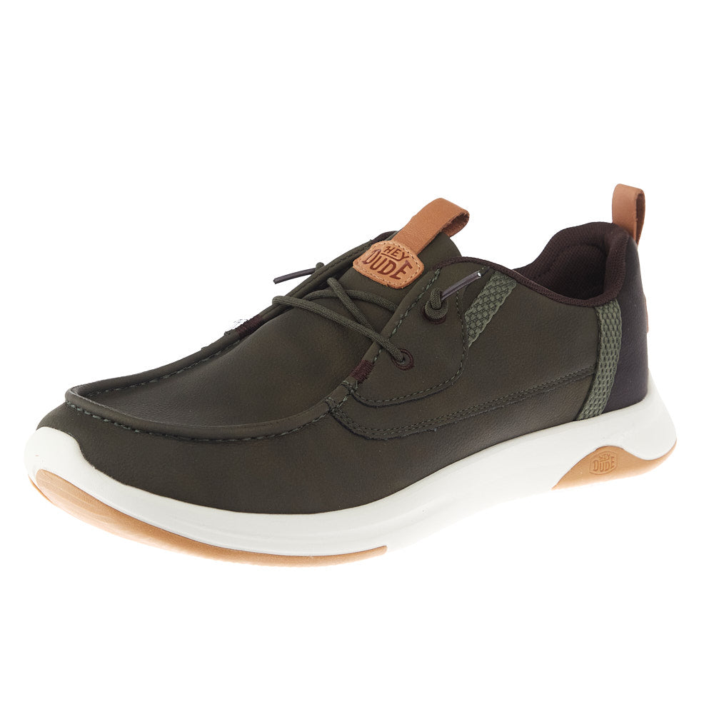 Hey Dude Men's Wally Drift Classic Deep Green Sneaker