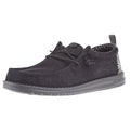 Hey Dude Men's Wally Vintage Classic Black Oyster Casual