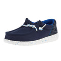 Hey Dude Youth Wally Funk Blue Jersey Jacquard