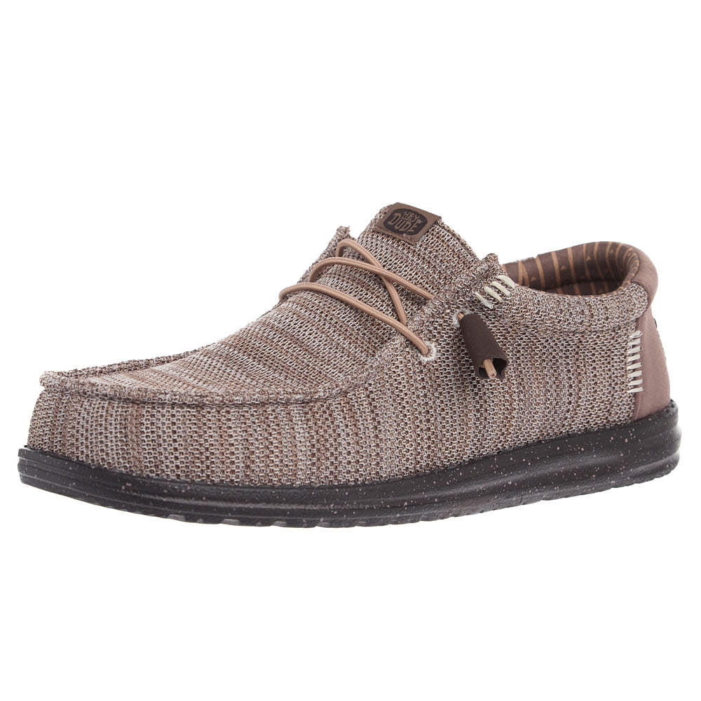 Hey Dude Men's Wally Taupe Stretch Sox Casual