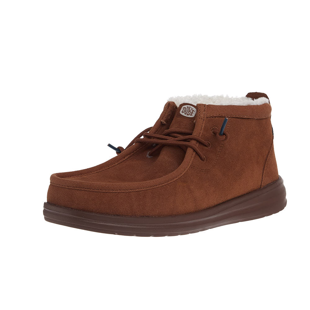 Hey Dude Men's Wally Brown Mid Gripr Warmth Casual